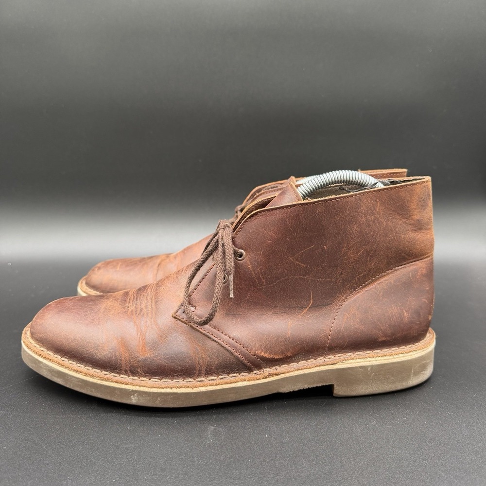 Clarks Mens Bushacre 2 26034135 Brown Lace Up Ankle Chukka Boots Size 11 M
